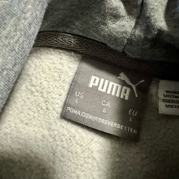 Puma Pullover Hoodie | Medium Gray | Size M | Excellent Condition - Picture 4 of 5